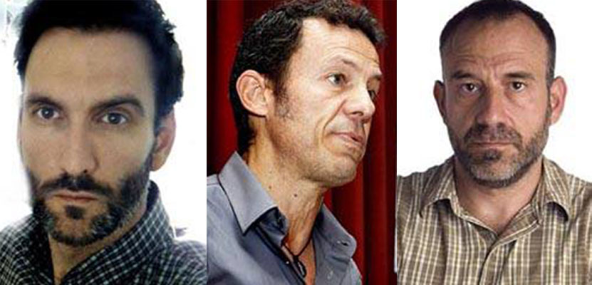 De izq. a drch.: Ricardo Garca Vilanova, Javier Espinosa y Marc Marginedas.
