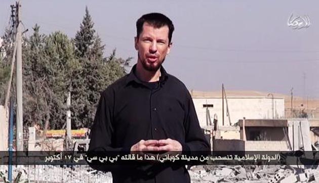 EI difunde un vdeo de John Cantlie desde Kobani para negar la "retirada" yihadista
