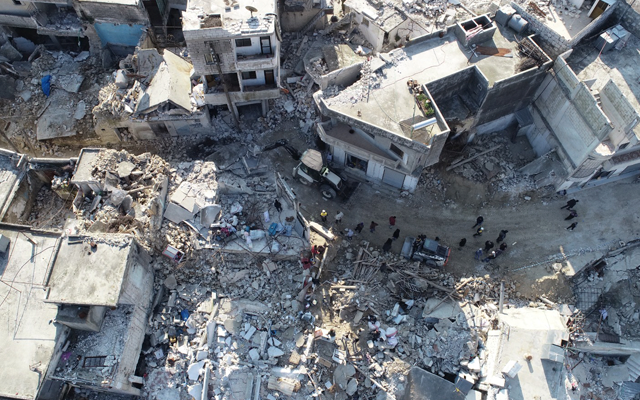 Un barrio de Siria en ruinas. Foto: @SyriaCivilDef